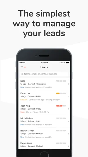 Treq.io screenshot 1
