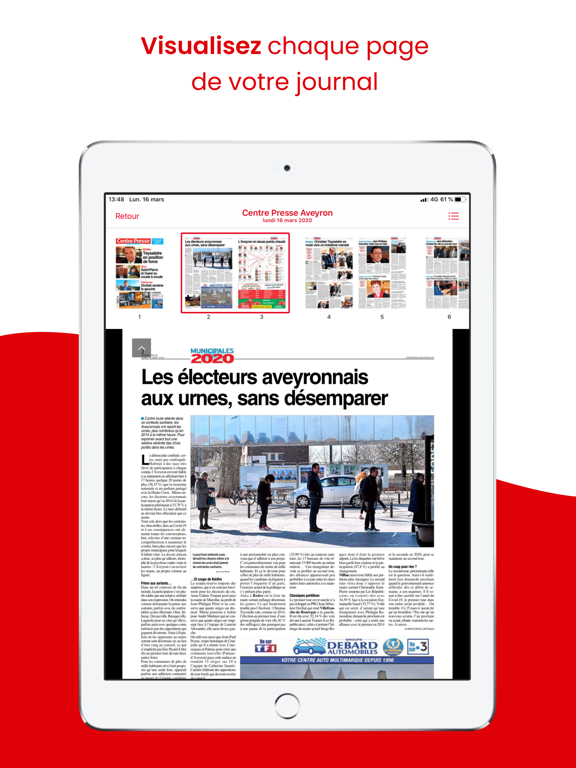 Centre Presse Le Journal iPad screenshot 4 - Magazines & Newspapers app