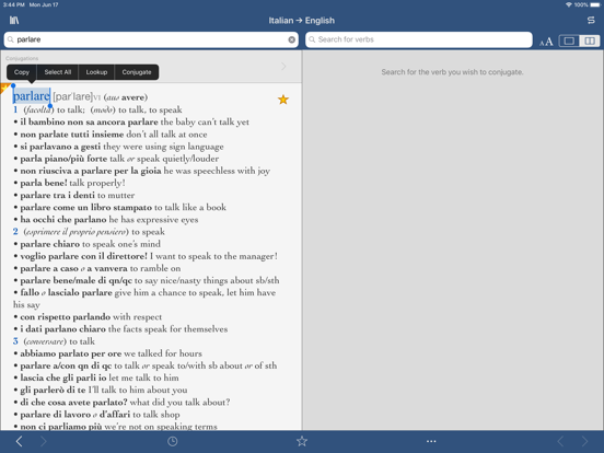 Screenshot #1 for Collins Italian-English