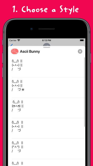 Screenshot #1 pour Ascii Bunny Generator