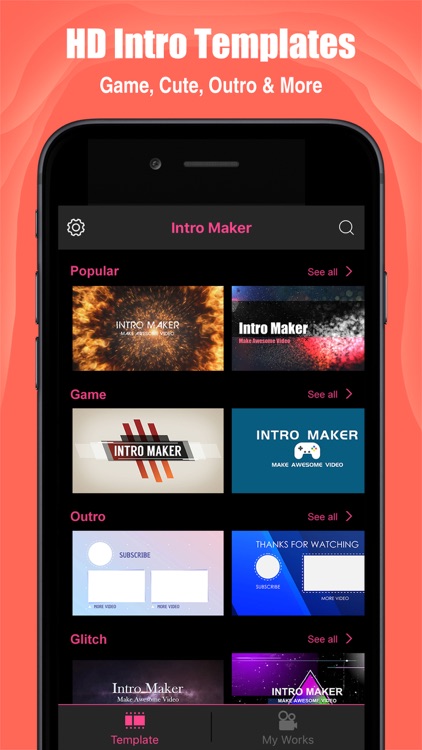 Intro Maker- yt intro designer screenshot-0