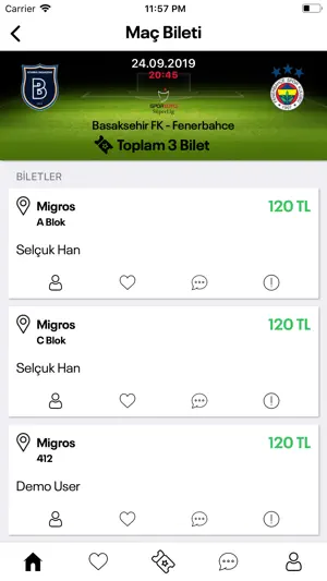 Maç Bileti - Kombine Devret screenshot 2