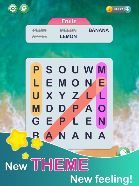 Word Search Puzzle-Word Hidden iPad screenshot