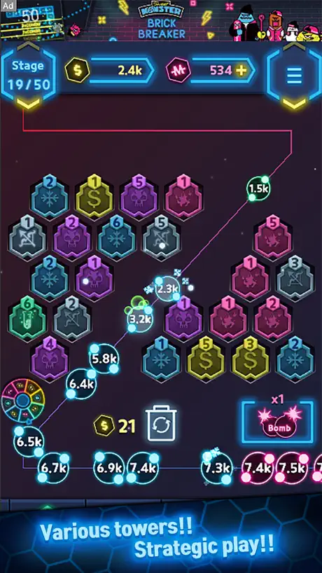 Neon Merge Defense