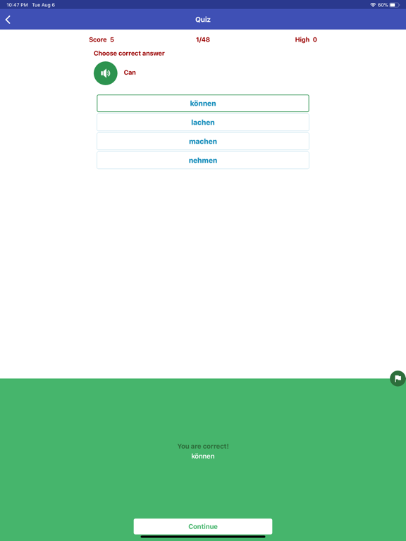 Learn German Daily iPad screenshot 7 - Education app