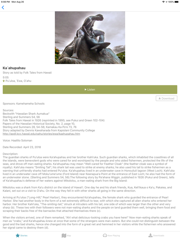 Native Stories iPad screenshot 4 - Education app