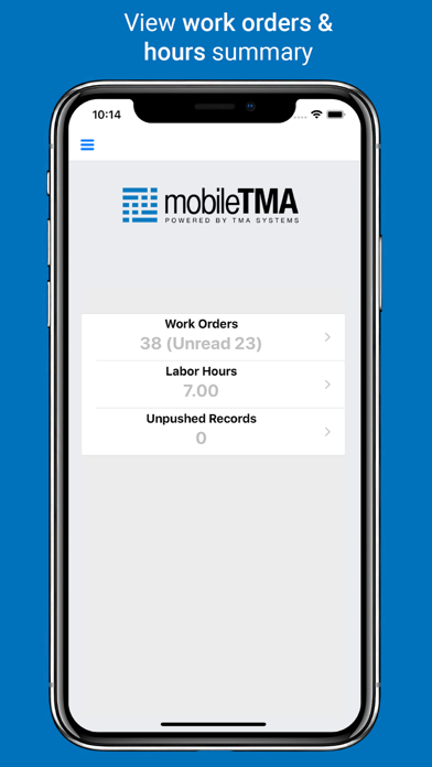 mobileTMA GO Screenshot