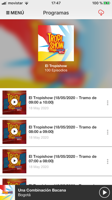 Tropicana FM para iPhone Screenshot