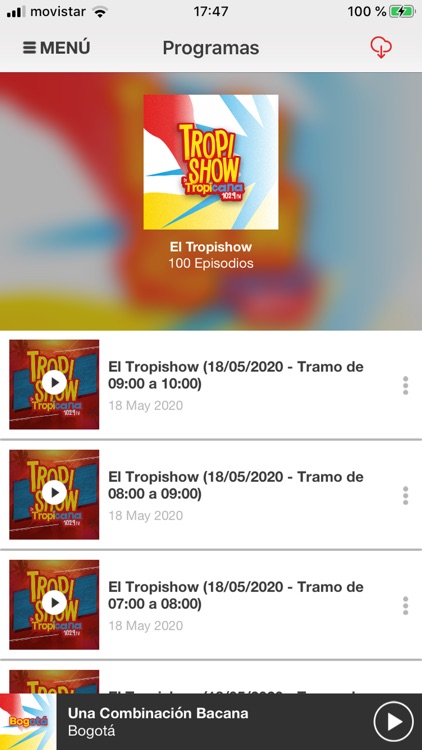 Tropicana FM para iPhone