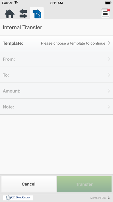 GB Bank Group Business Screenshot