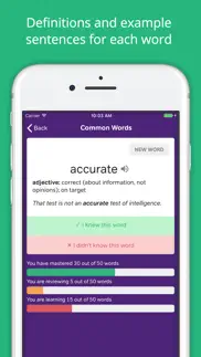 vocabulary flashcards - ielts iphone screenshot 2