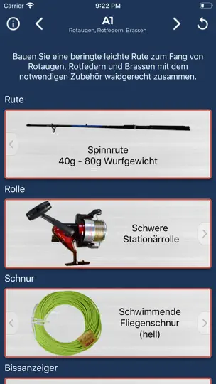 Screenshot von Angelschein NRW - Rutenbau auf dem iPhone 4