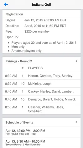 Game screenshot Indiana Golf Association hack