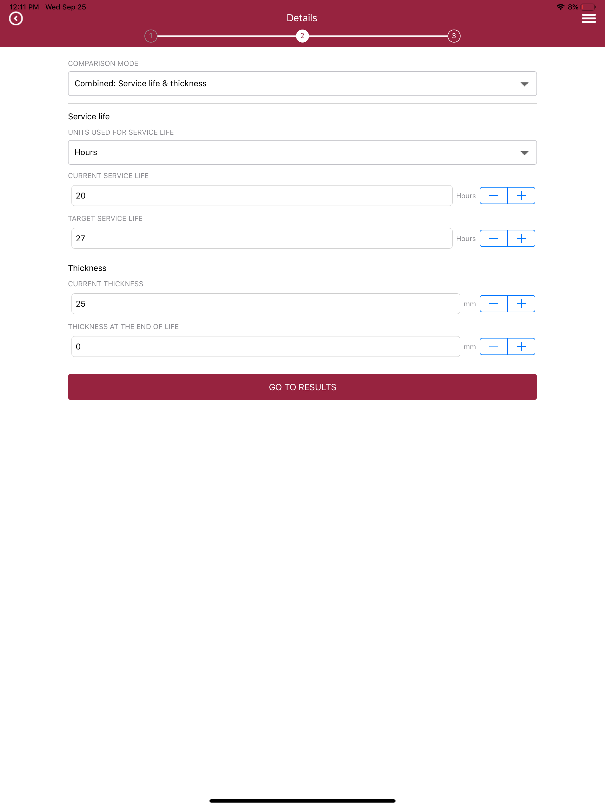 Hardox® WearCalc screenshot 6