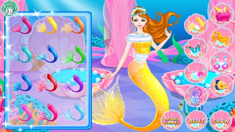 Mermaid Dress Up and Hairstyle screenshot-8