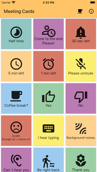 Screenshot #1 pour Meeting Cards