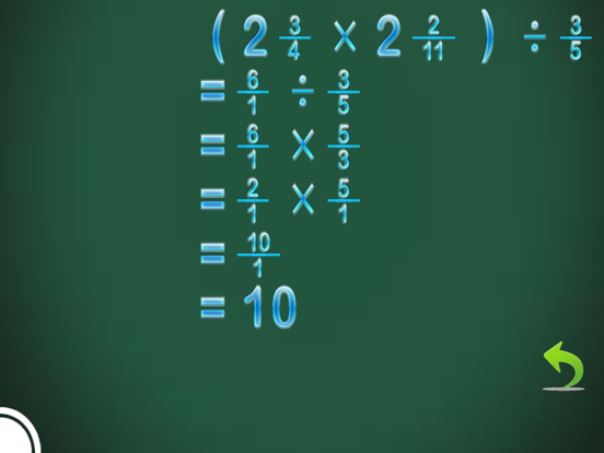 Fraction Calculator & progress iPad screenshot