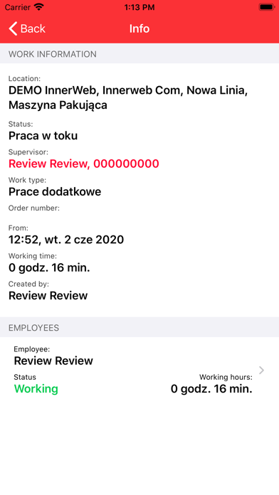 App screenshot