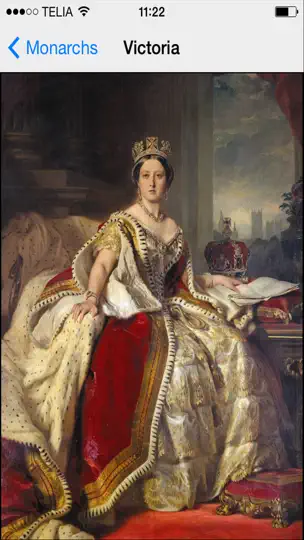 Capture d'écran de British Monarchy & History sur iPhone 2