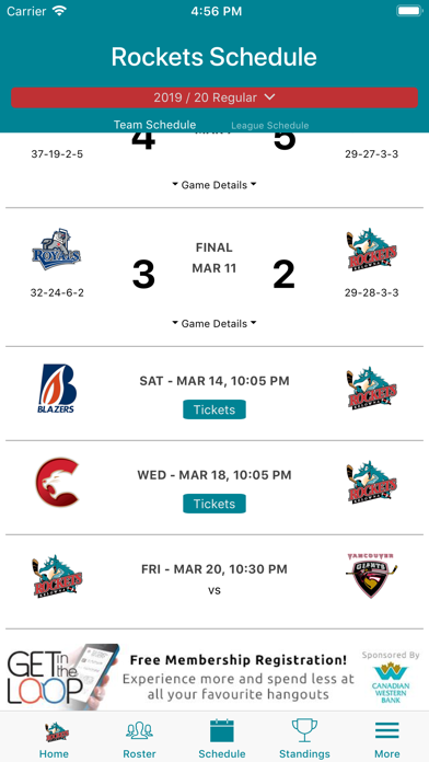 Kelowna Rockets Official App screenshot 4