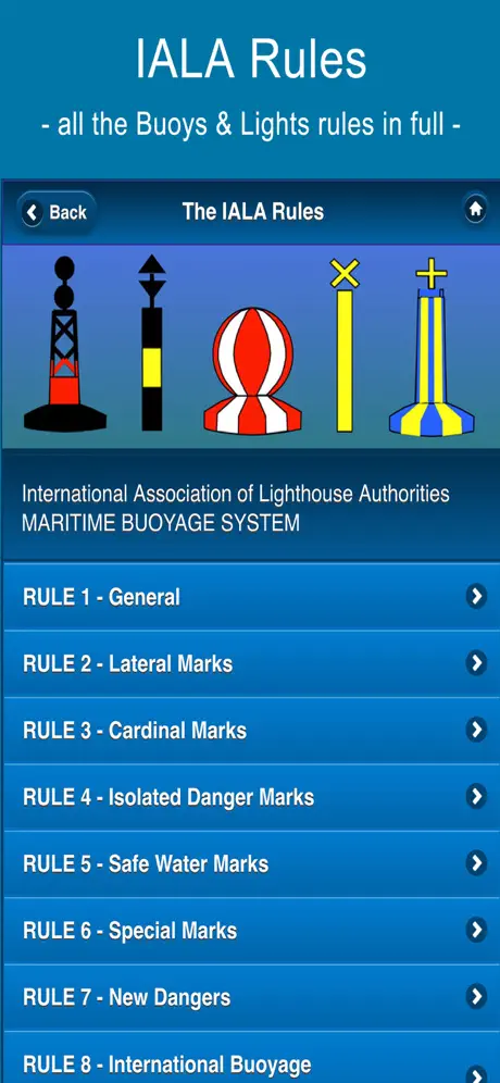 IALA Buoyage & Lights