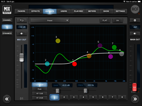 M20 MixRemote iPad screenshot 4 - Music app