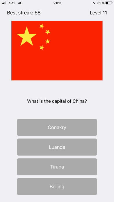 Capital City Quiz World Flagsのおすすめ画像8