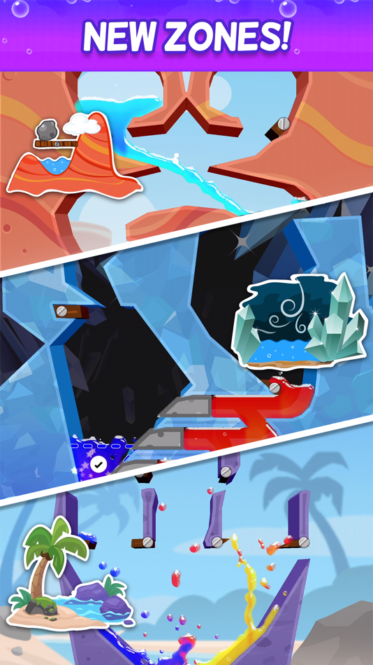#4. Splash Canyon - Water Puzzles (iOS) By: Lion Studios