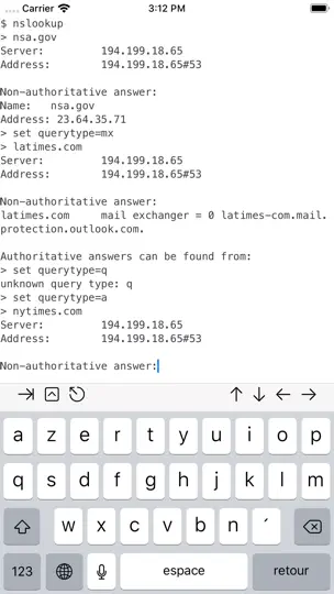Captura de pantalla de A-Shell en iPhone 2