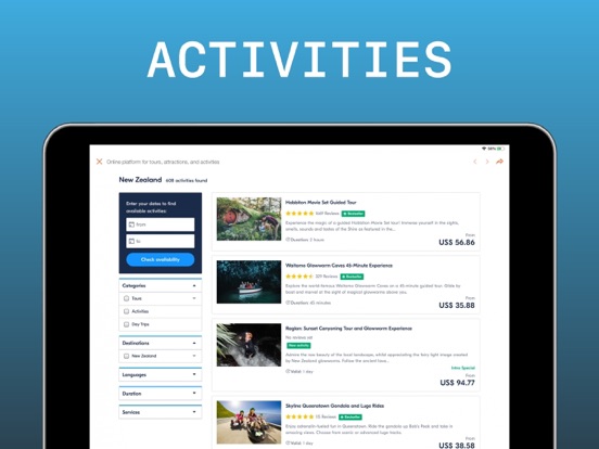 New Zealand Travel Guide iPad screenshot 6 - Navigation app