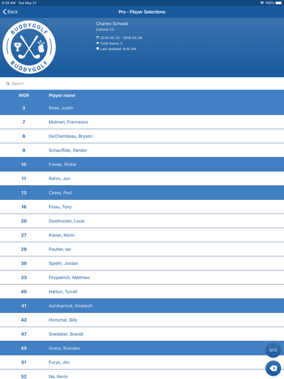 BuddyGolf iPad screenshot 4 - Sports app