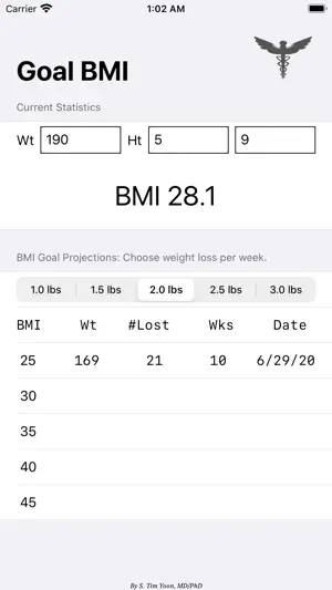Goal BMI screenshot 3