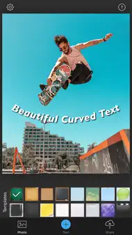 Curved Text iphone bilder 0
