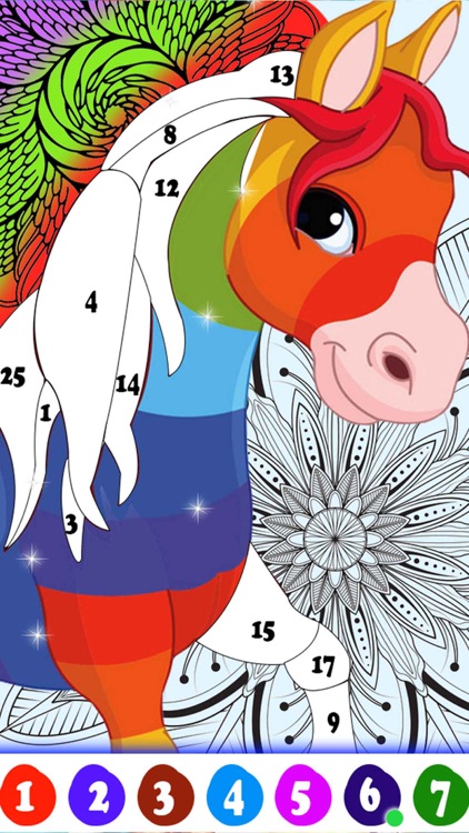 Pixel Art Number Coloring Game screenshot-3