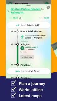 boston t subway map & routing iphone screenshot 3