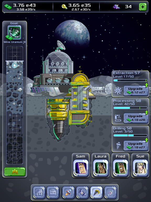 Idle Space Company iPad screenshot 4 - Games app