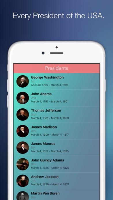 Our Presidents Screenshot