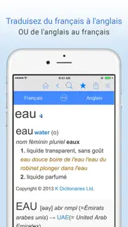 dictionnaire français anglais iphone screenshot 1