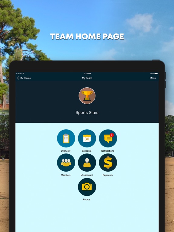 TeamTracky iPad screenshot 1 - Sports app
