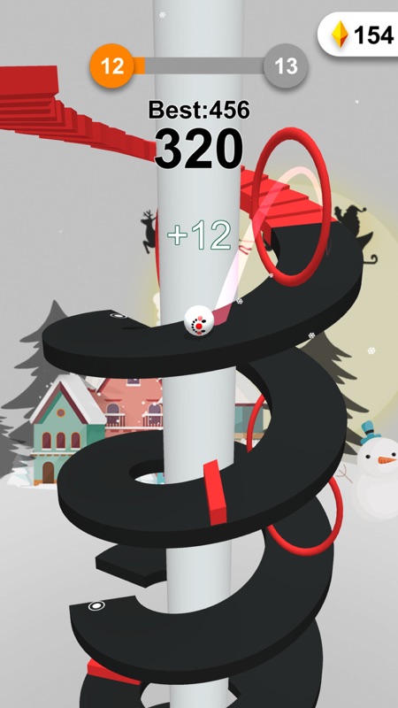 Jump Ball-Bounce On Tower Tile screenshot 1