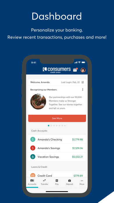 Consumers Credit Union - MI Screenshot