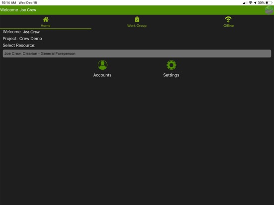Clearion Crew iPad screenshot 2 - Utilities app