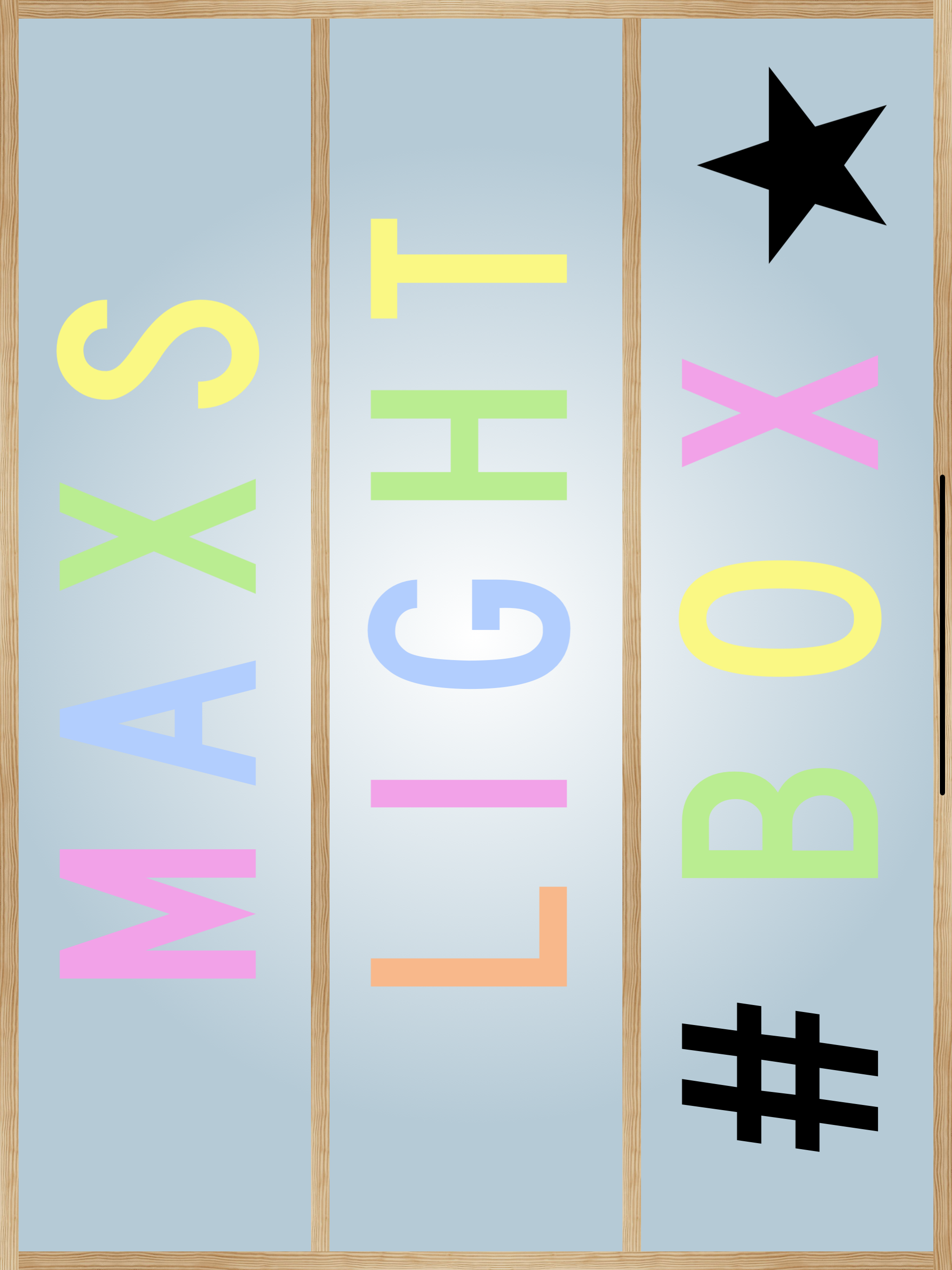 Light up letter box