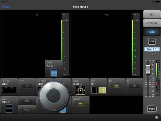Screenshot #6 pour Soundcraft ViSi Remote