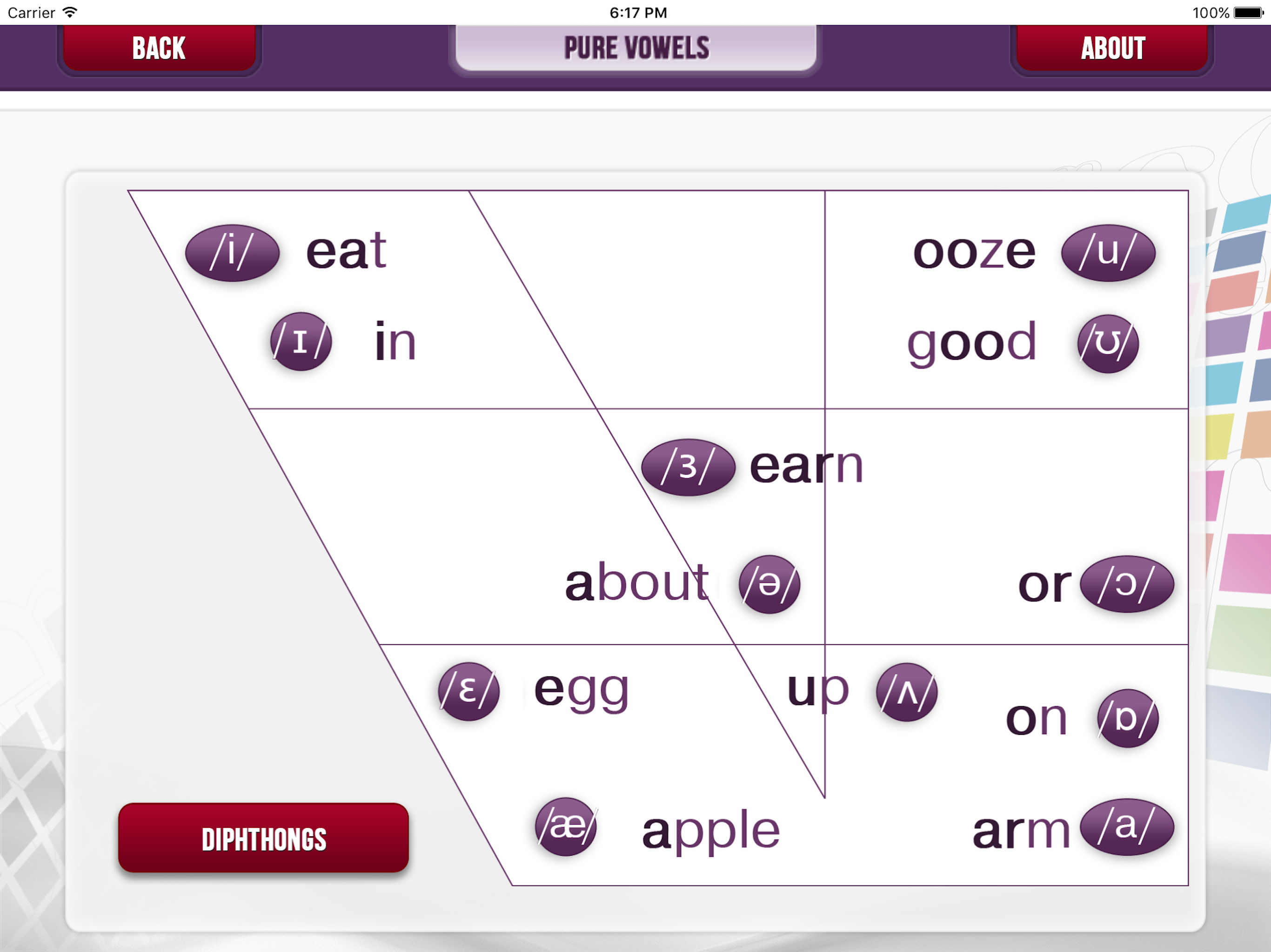 Cued Articulation screenshot 2