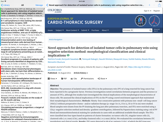 PubMed On Tap iPad app afbeelding 3