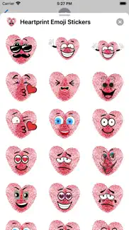 How to cancel & delete heartprint emoji stickers 3