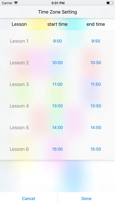 TimeTableEX