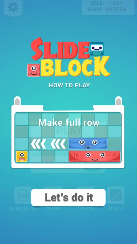 Slide Block : Puzzle Game