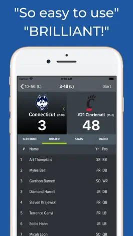 Game screenshot Connecticut Football Schedules hack